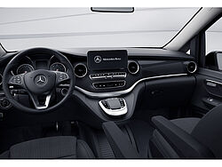 Paderborn NFZ Mercedes-Benz V 250 Innenaufnahme Cockpit