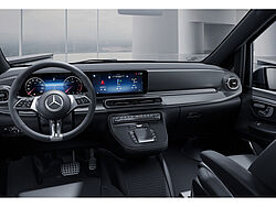 Paderborn NFZ Mercedes-Benz V 300 Innenaufnahme Cockpit